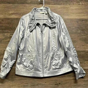 Chico's Silver Utility Jacket
